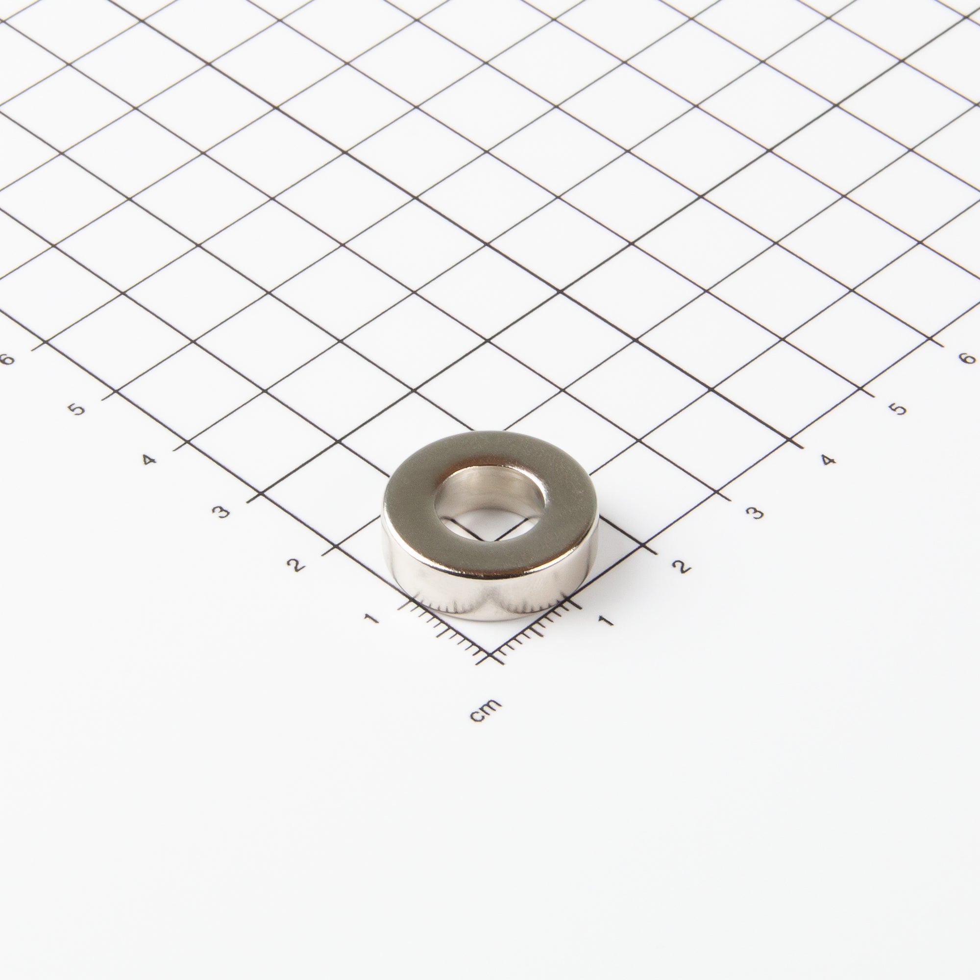 Ringmagnet aus Neodym mit der Abmessung Ø20xØ10x6mm