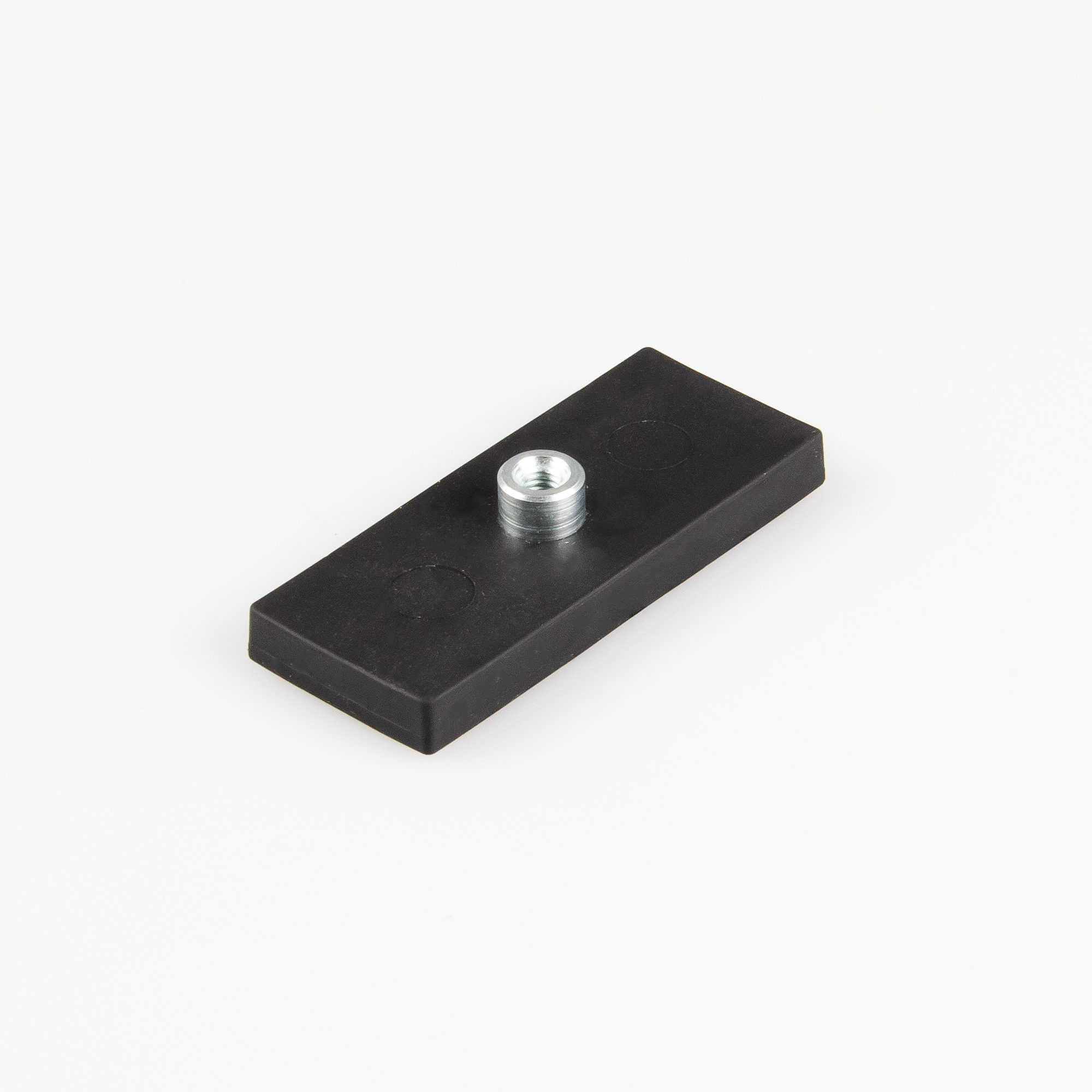 Gummierter Magnet mit Gewindebuchse M4