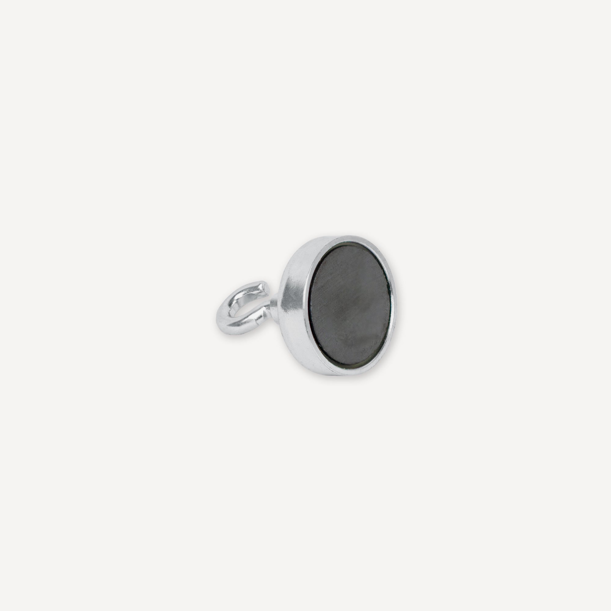 Hartferrit Flachgreifer Ø20x6mm mit Haken Haftfläche