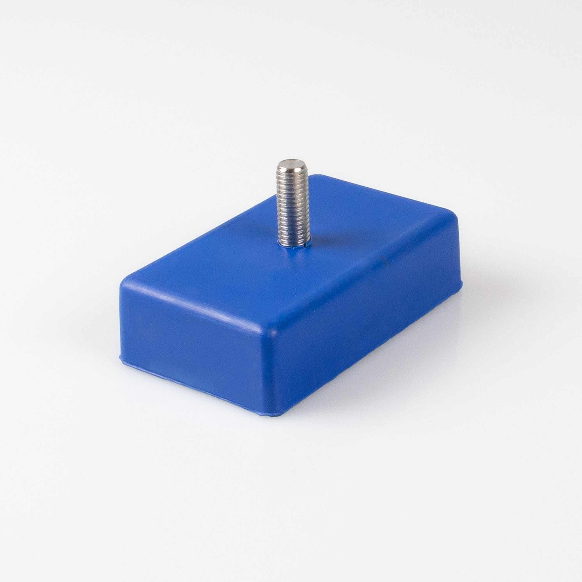Gummierter Magnet 100x61x28mm mit Gewindezapfen M10