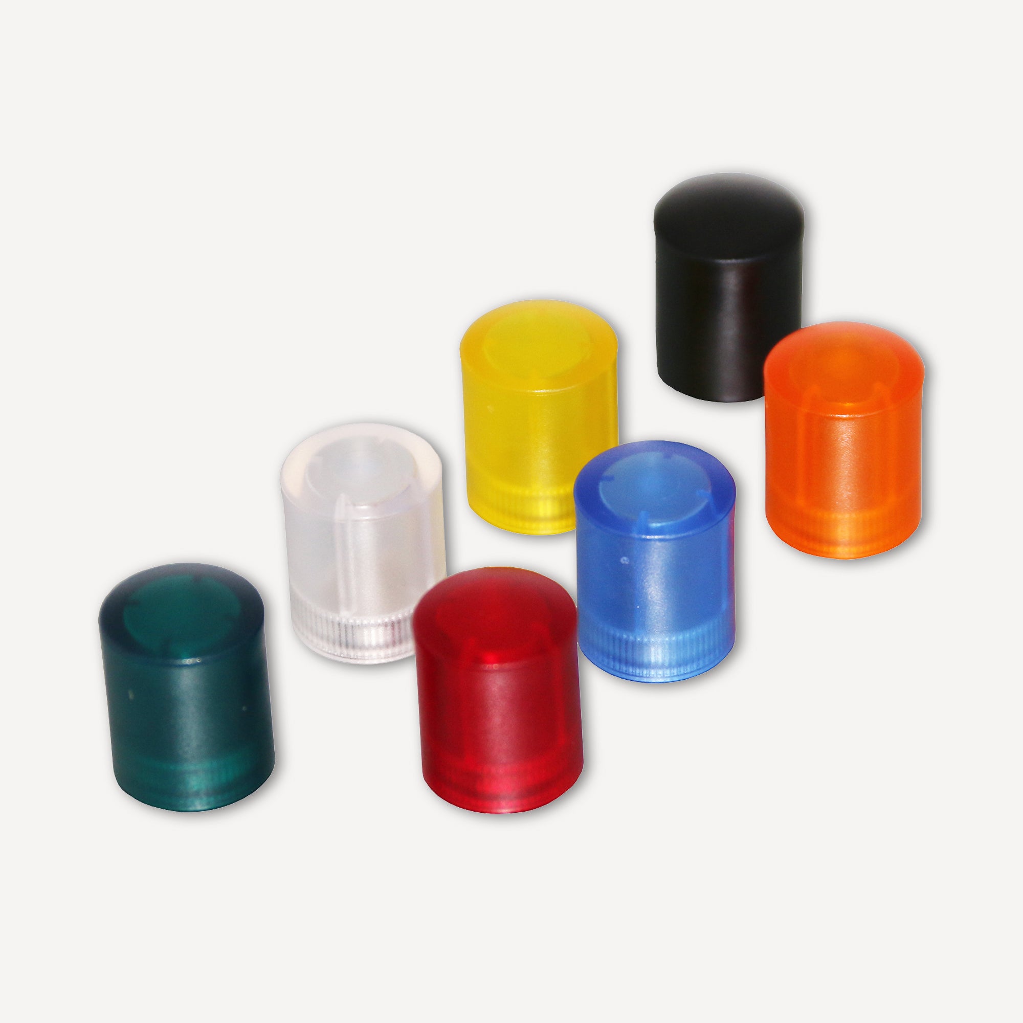 Farbige Magnete mit Neodym Ø14x17,5mm transparent