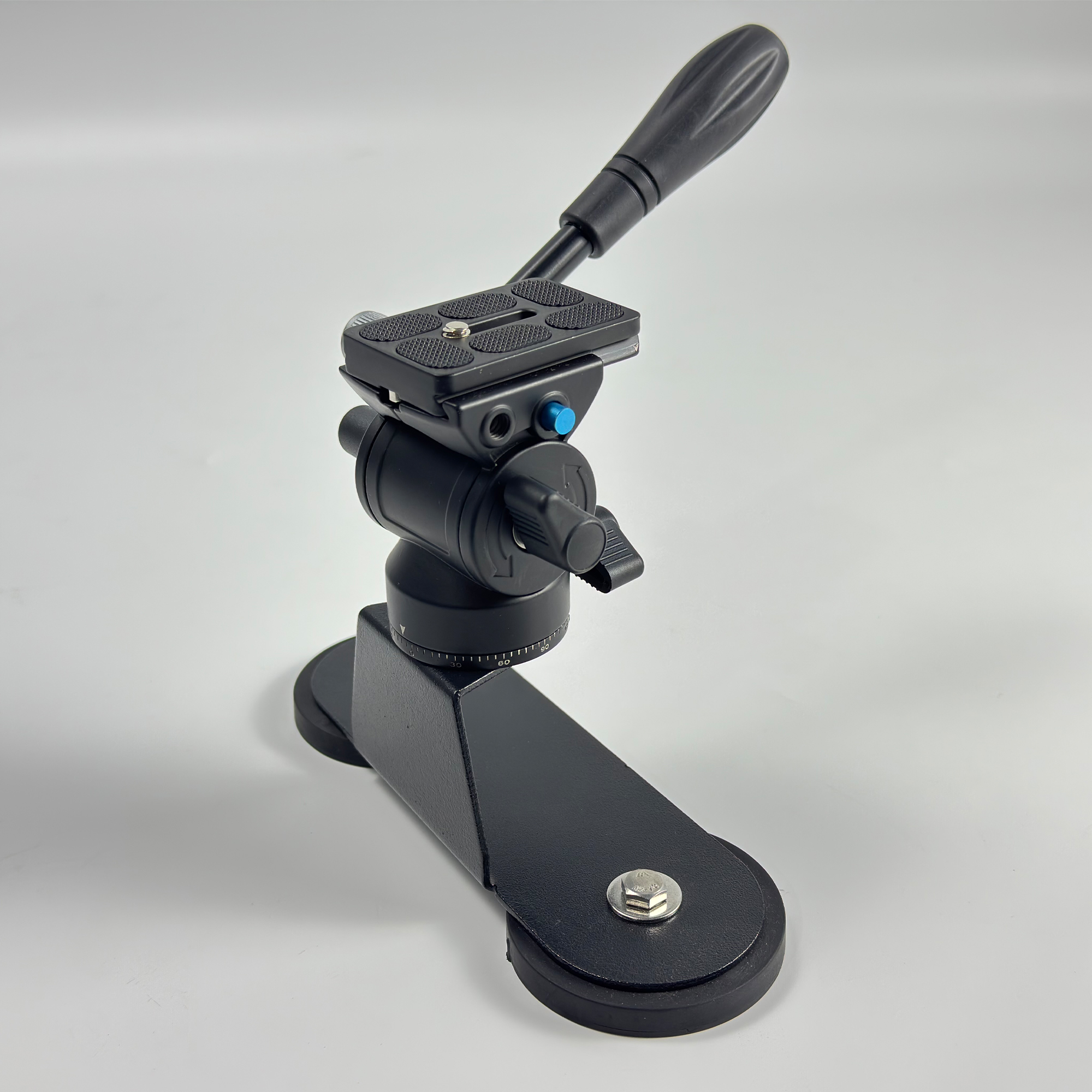 Magnetfuss mit Montagehalterung und 2 gummierten Magneten Ø66mm Anwendung