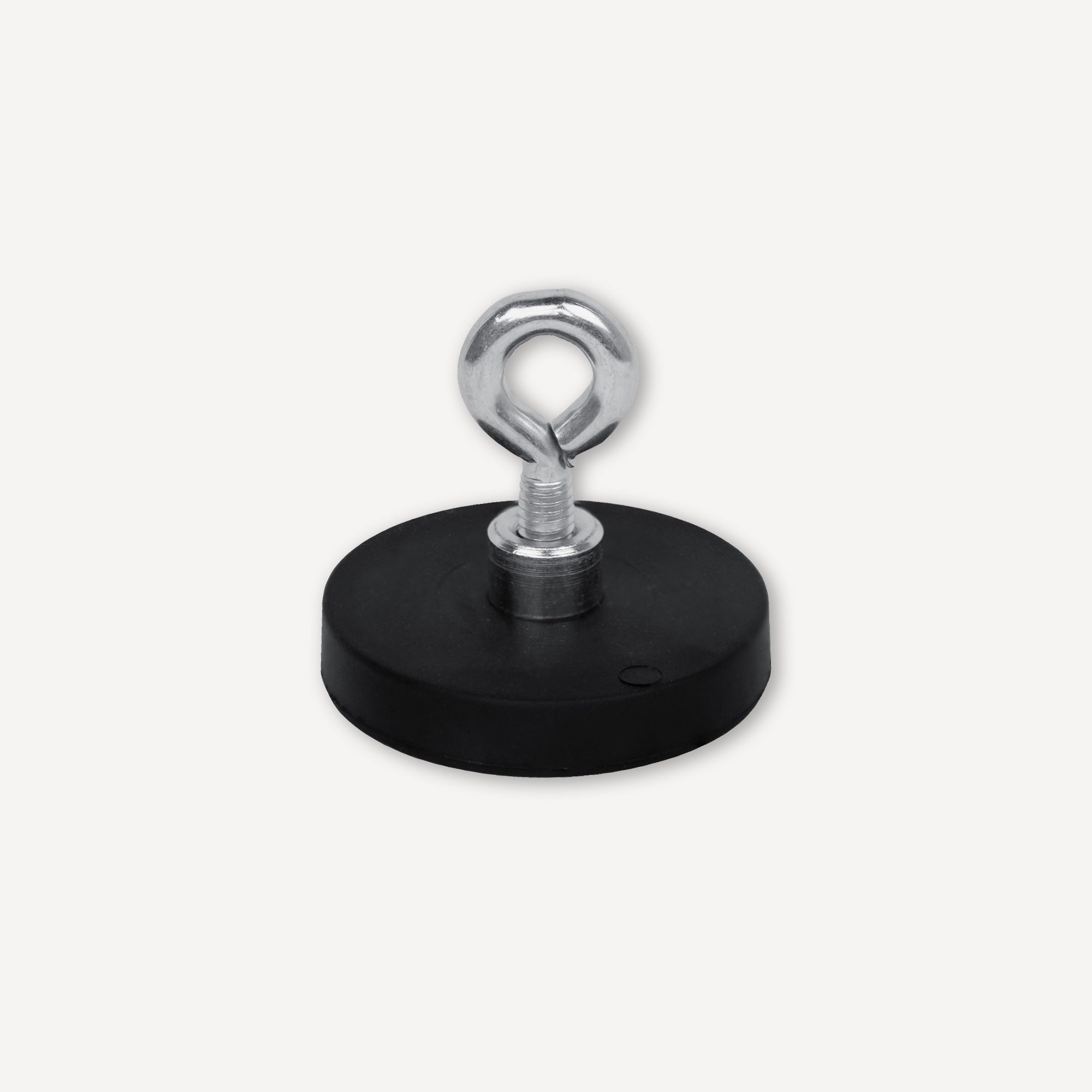 Gummierter Magnet Ø31x6mm mit Öse