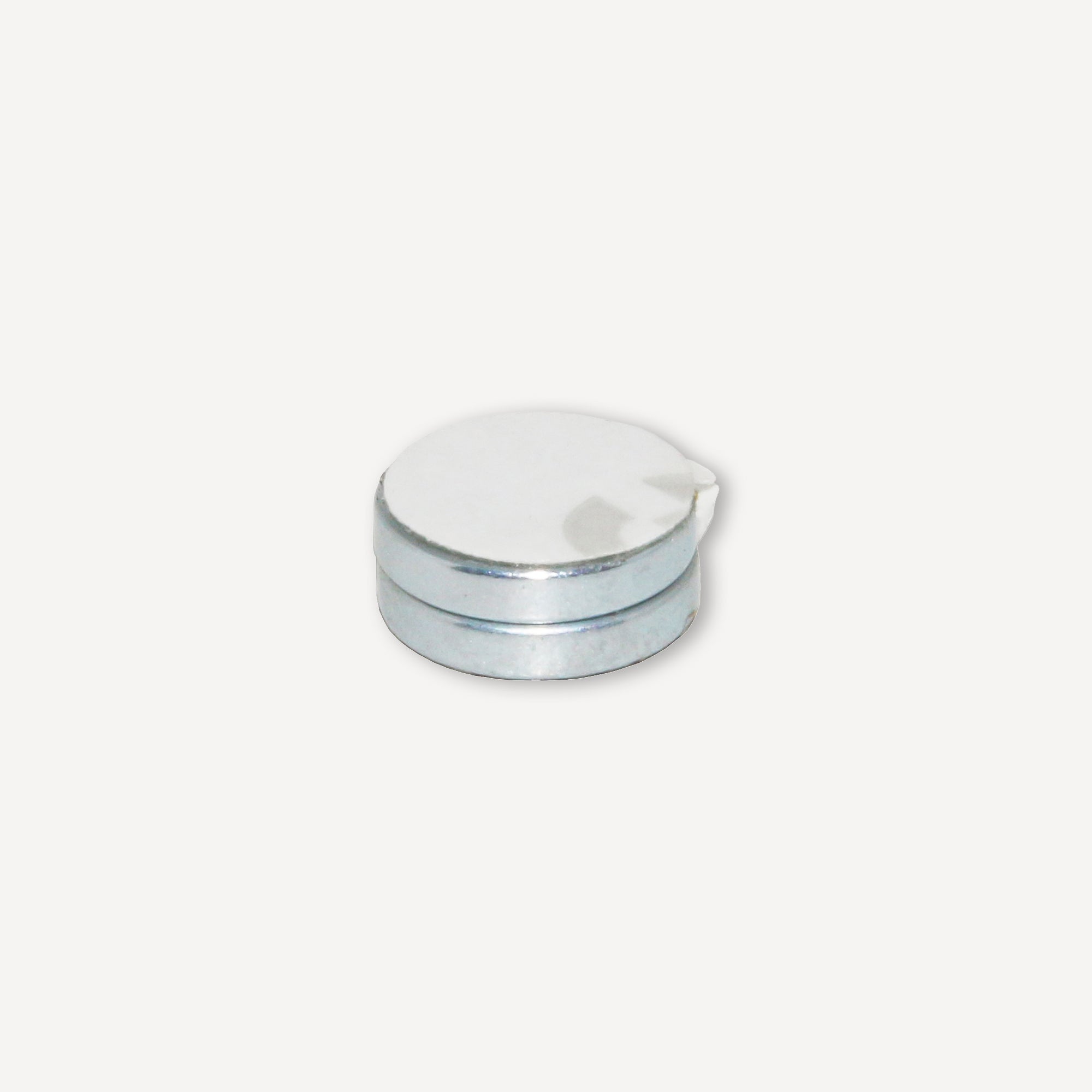 Selbstklebender Scheibenmagnet aus Neodym mit der Abmessung Ø10x2mm