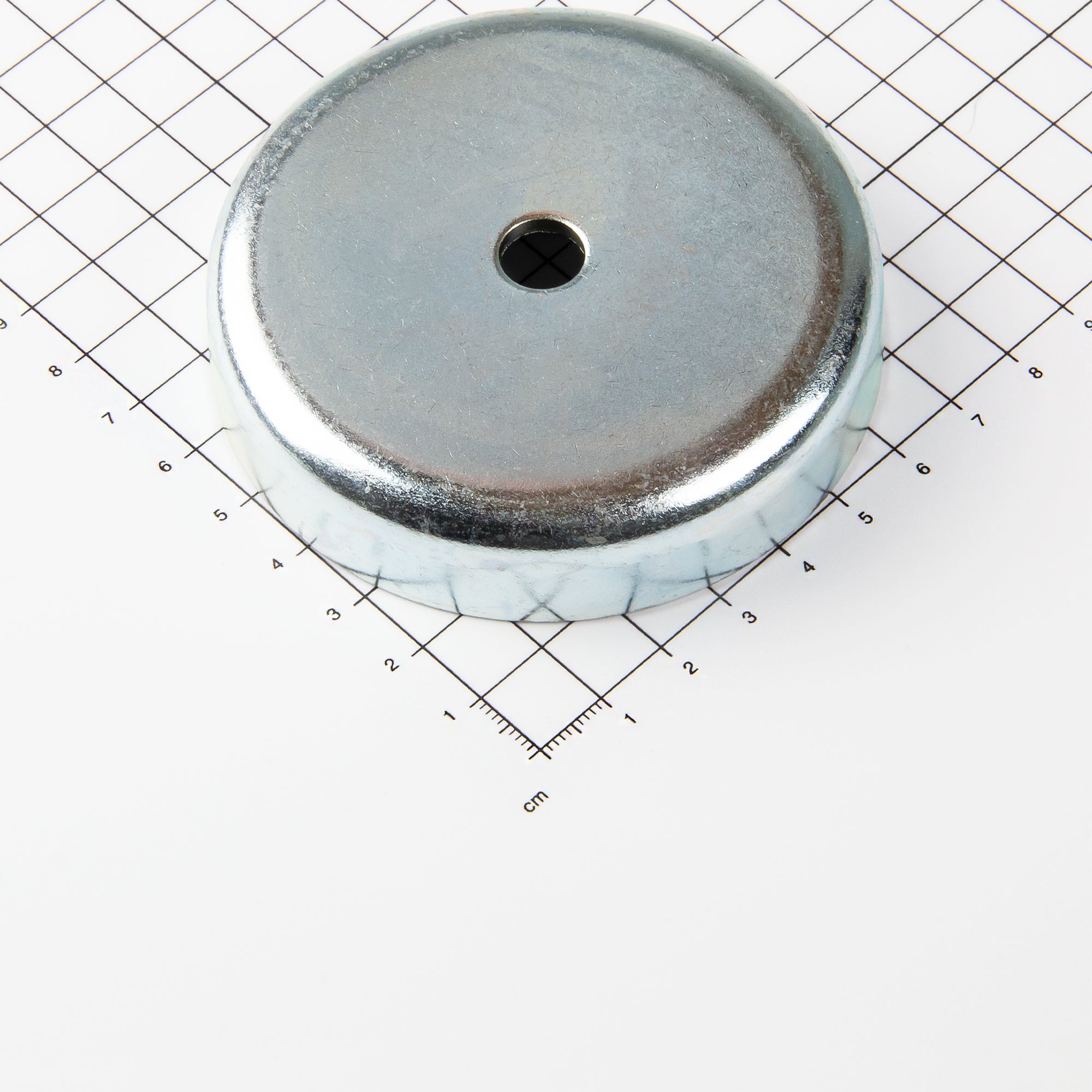 Ferrit Flachgreifer Ø83x18mm mit zylindrischer Senkung