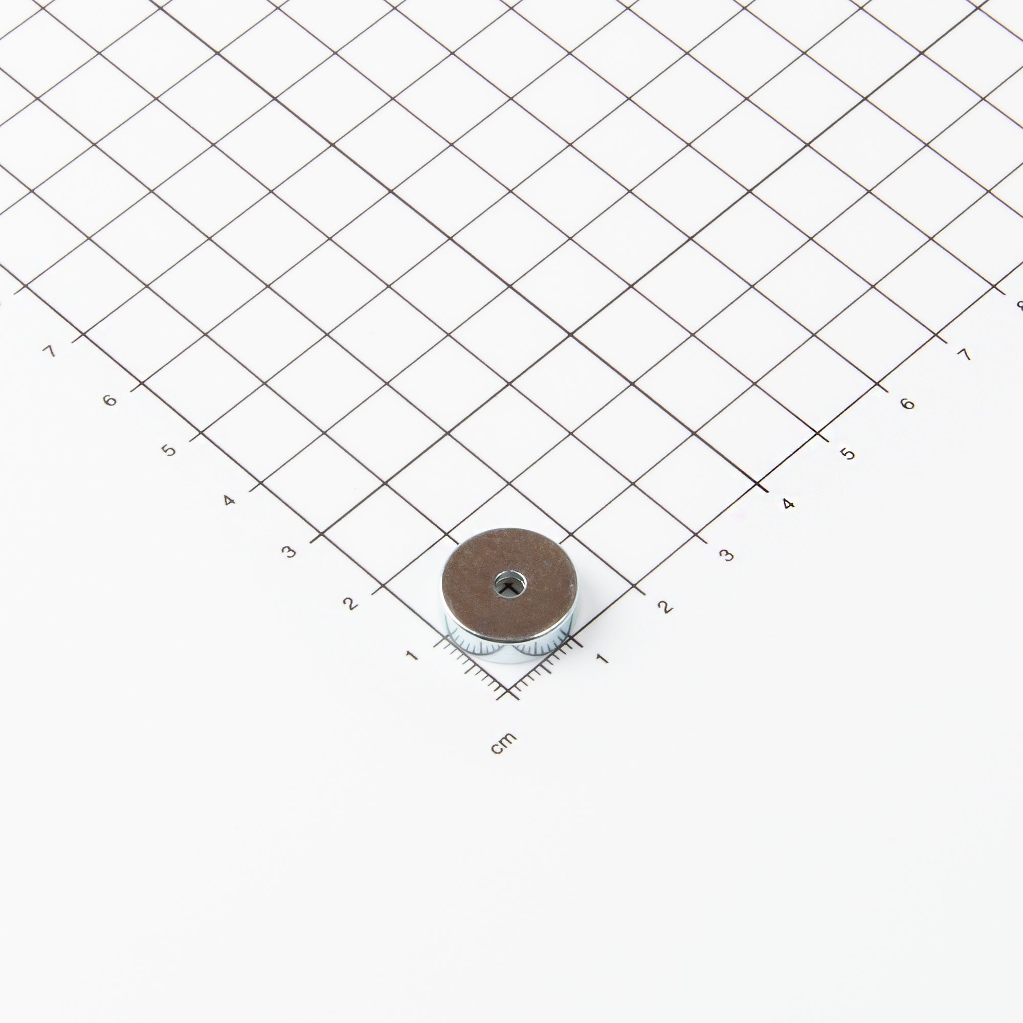 Neodym Flachgreifer Ø16x4,5mm mit konischer Senkung