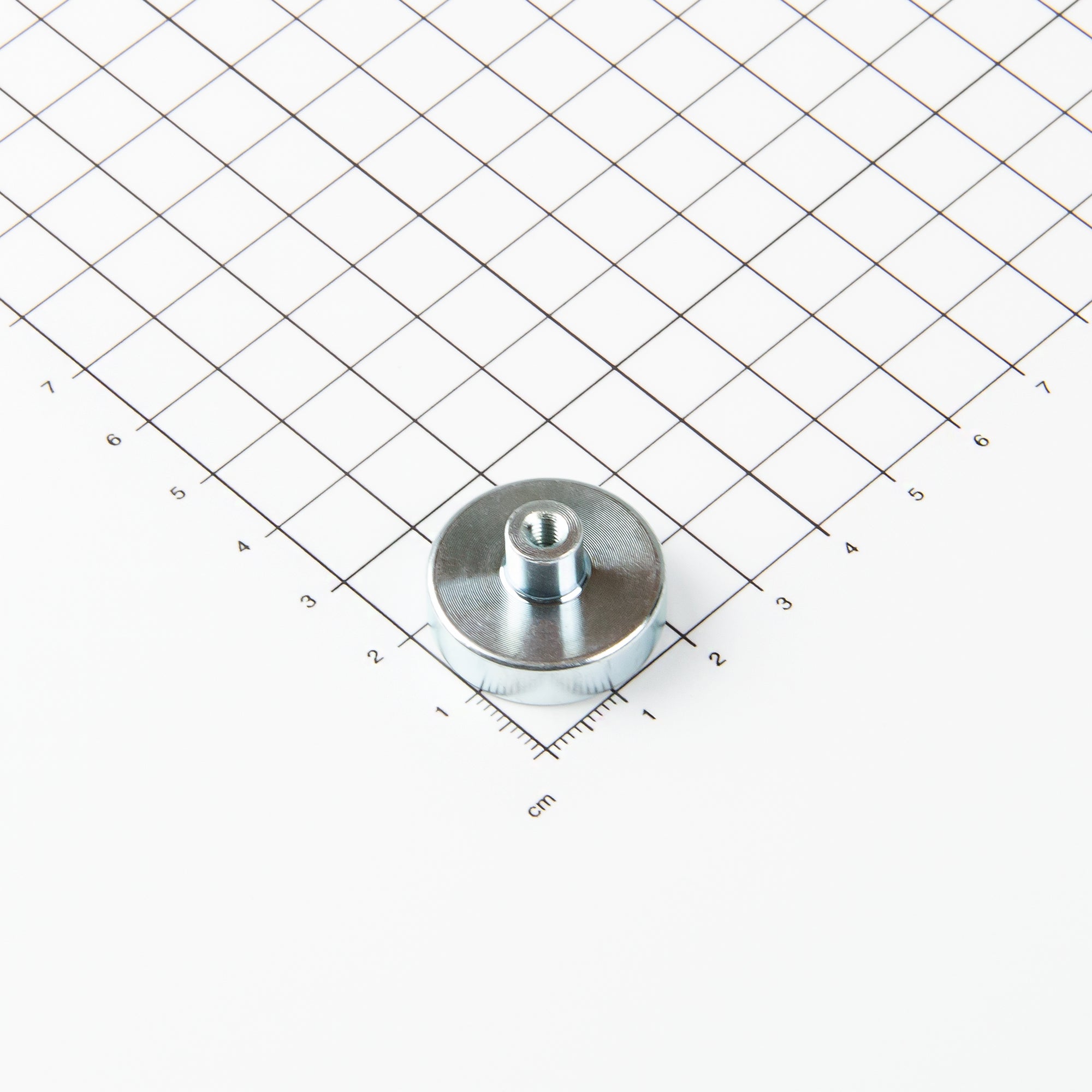 Neodym Topfmagnet mit Gewindebuchse Ø25x7mm