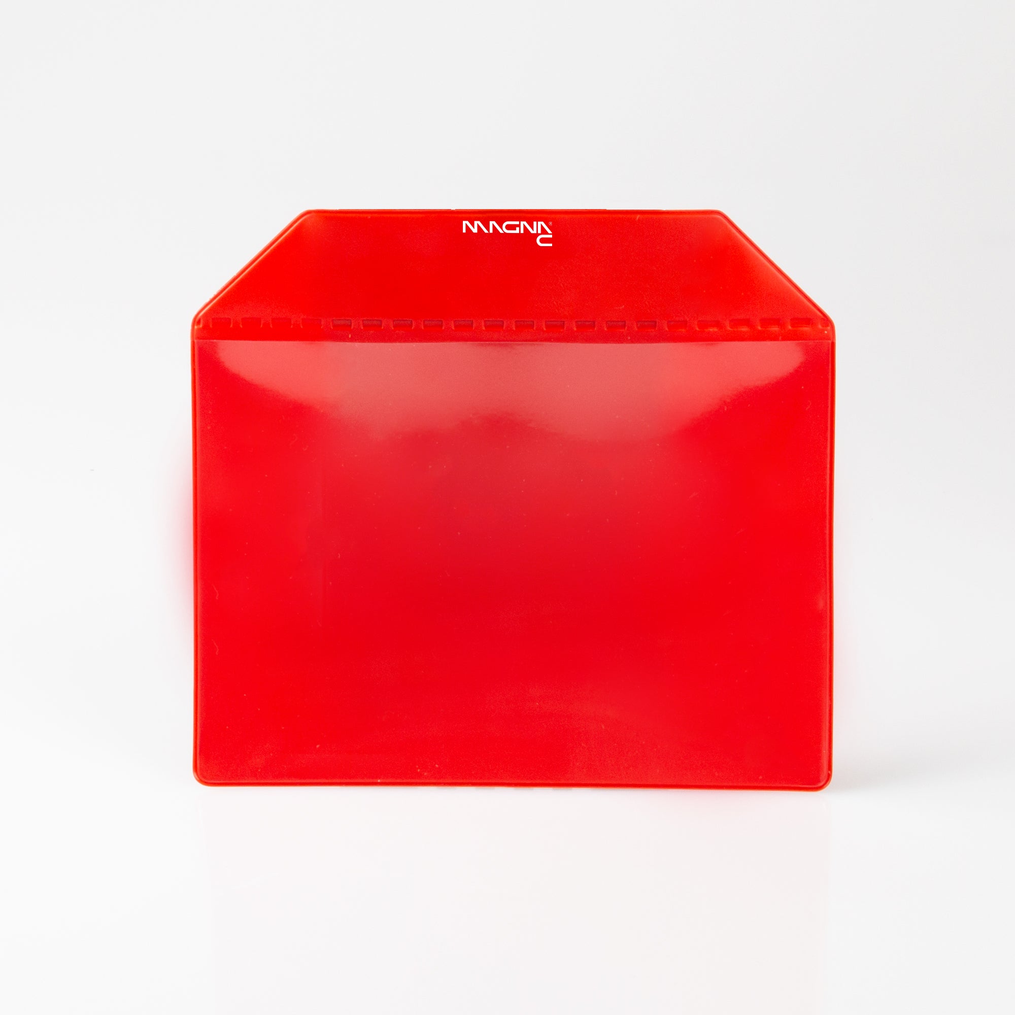 Magnettasche rot 155x110mm mit Magnetband für DIN A6