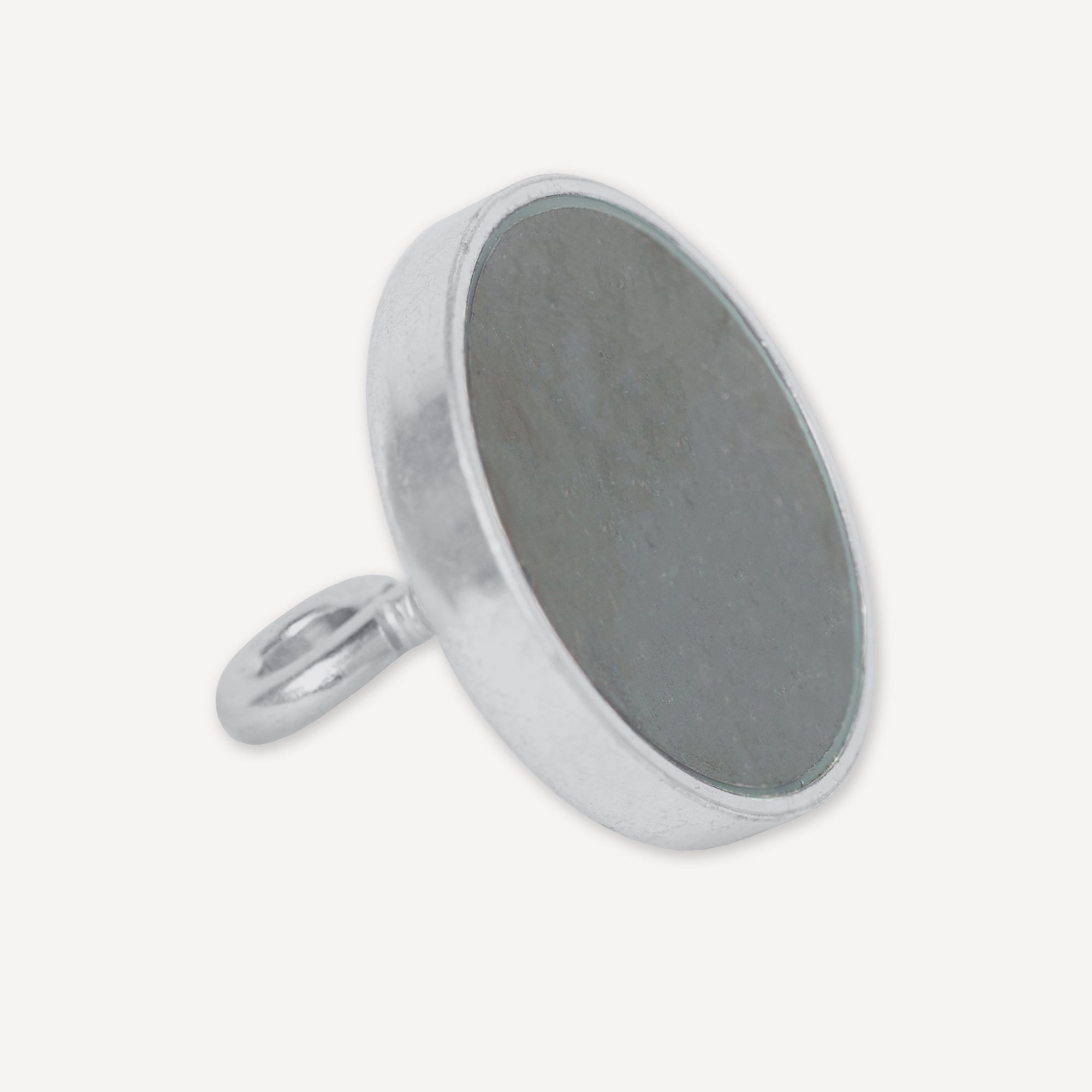 Hartferrit Flachgreifer Ø57x10,5mm mit Öse Haftfläche
