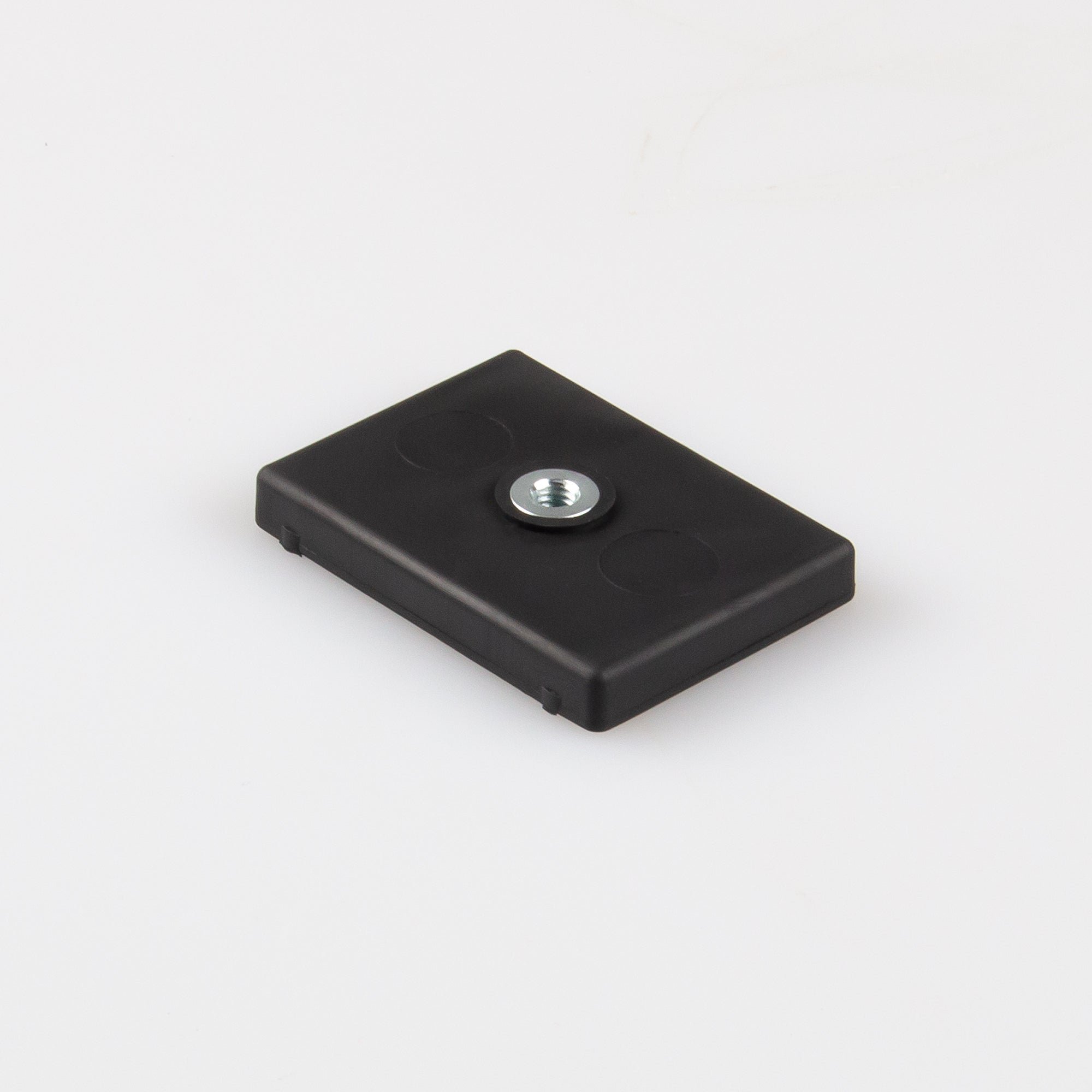 Gummierter Magnet 43x31x6,9mm mit Innengewinde M4