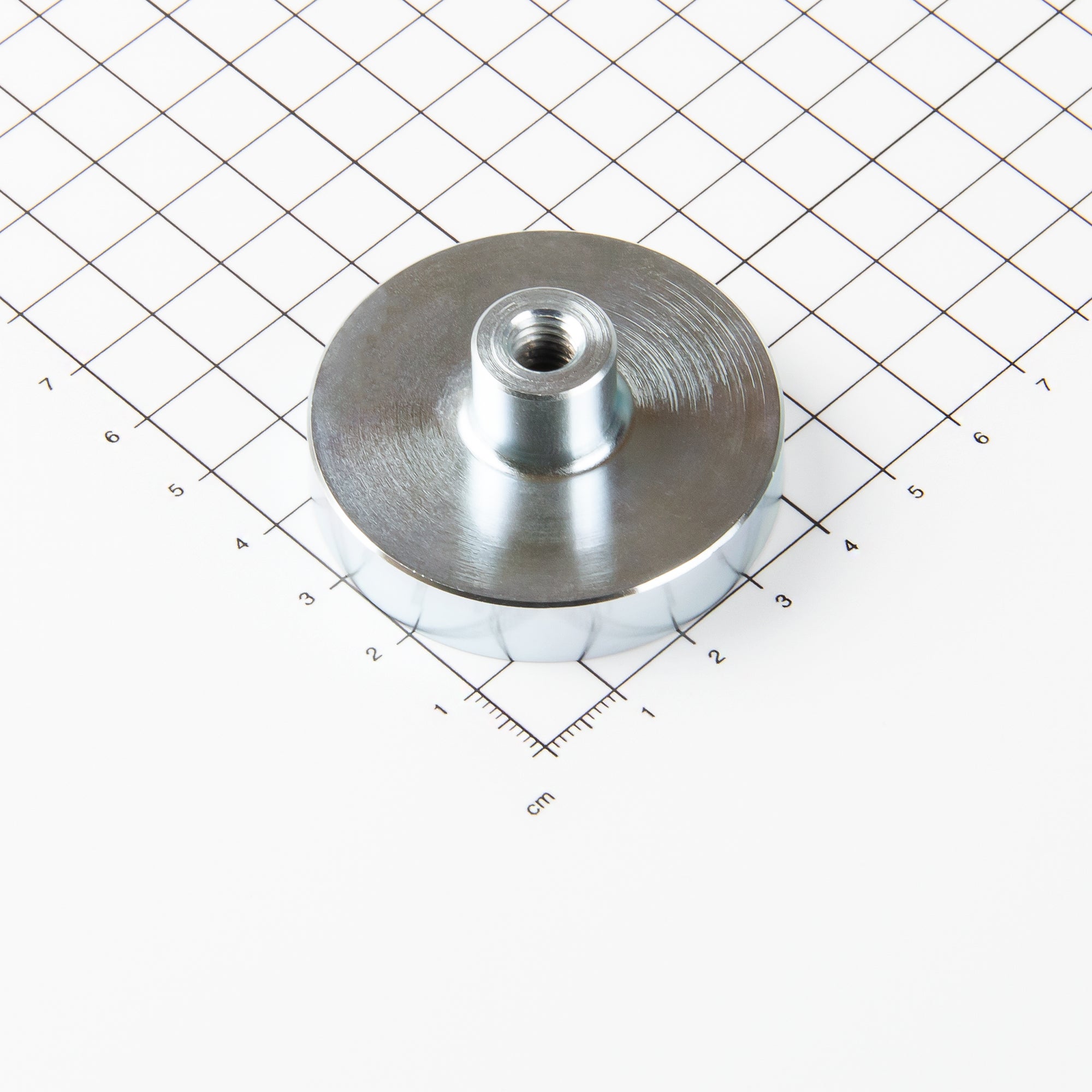 Neodym Topfmagnet mit Gewindebuchse Ø50x10mm