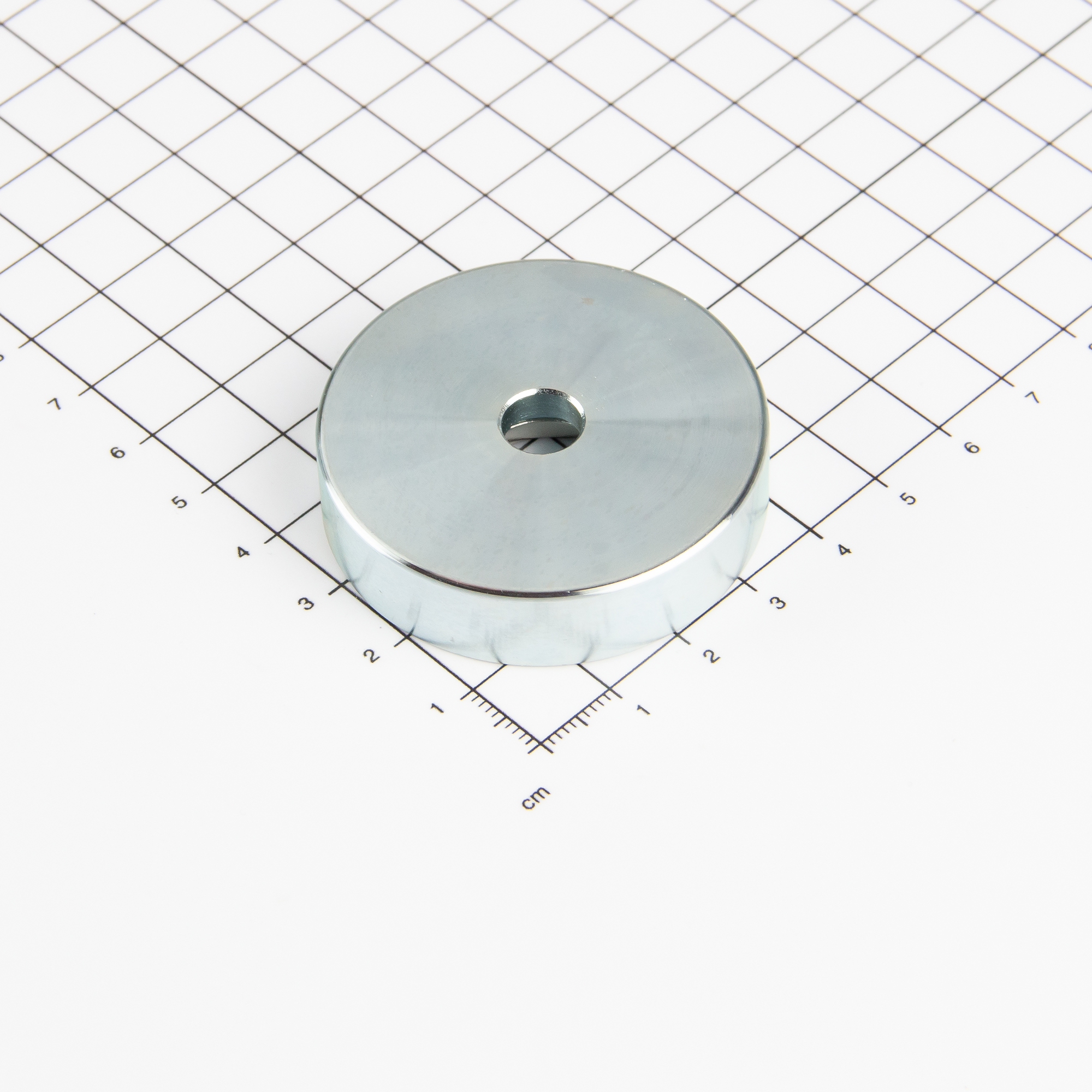 Neodym Topfmagnet Ø48x11,5mm mit zylindrischer Senkung