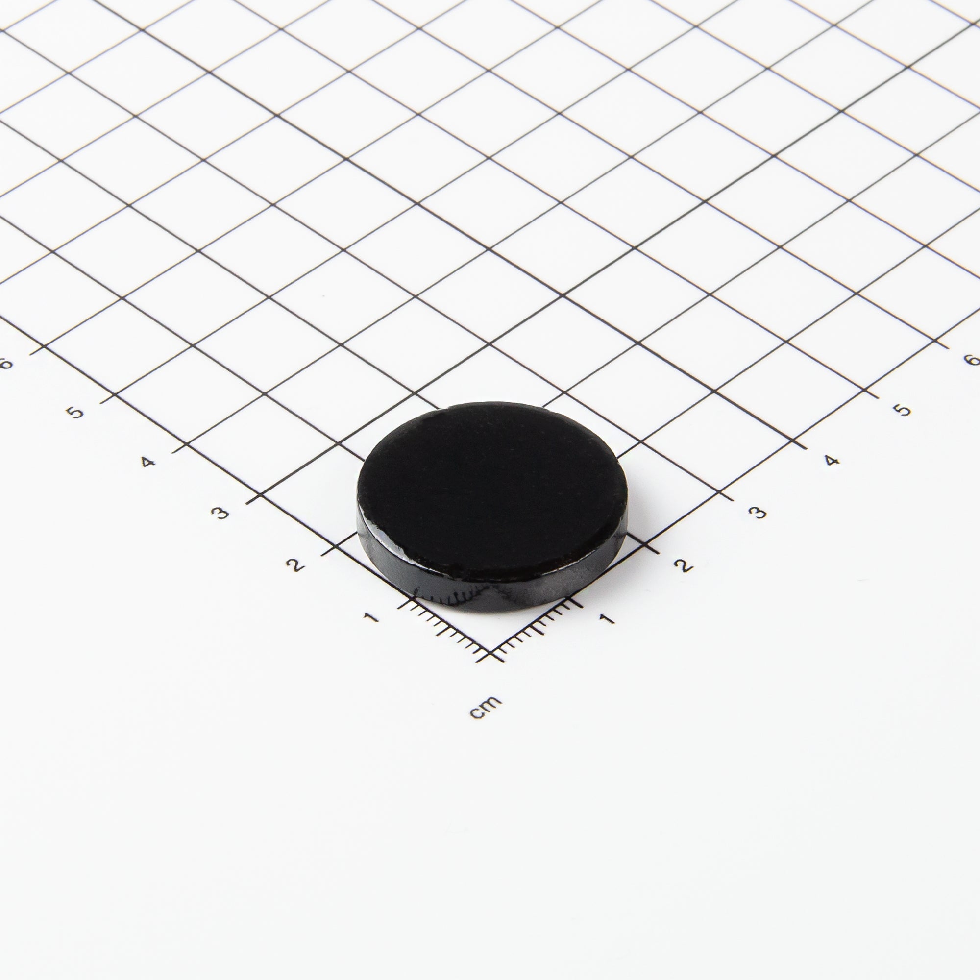 Scheibenmagnet aus Ferrit in der Abmessung Ø25x4,5mm