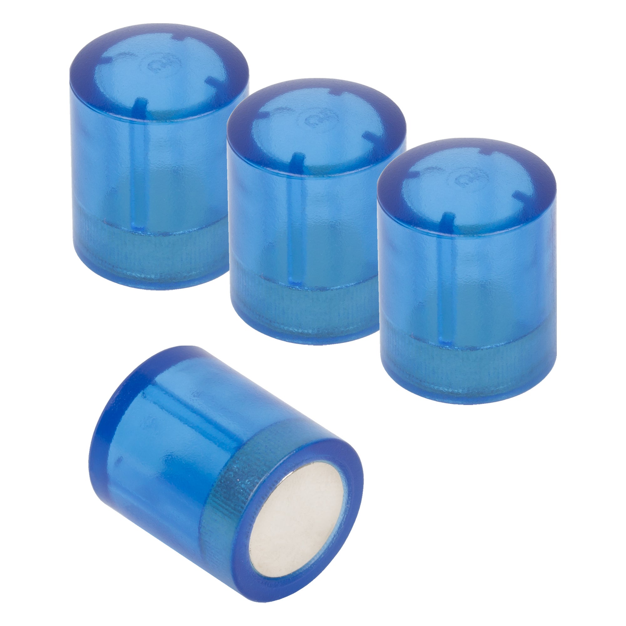 Farbige Magnete mit Neodym Ø14x17,5mm transparent blau