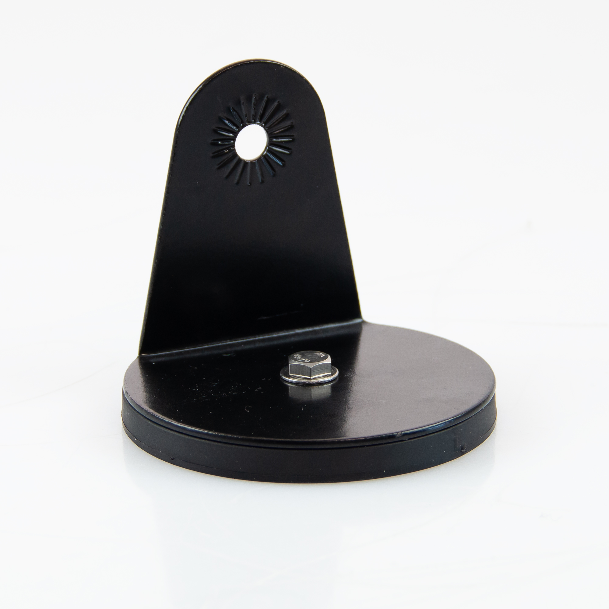 Magnetfuss mit Montagehalterung und einem gummierten Magneten Ø88mm