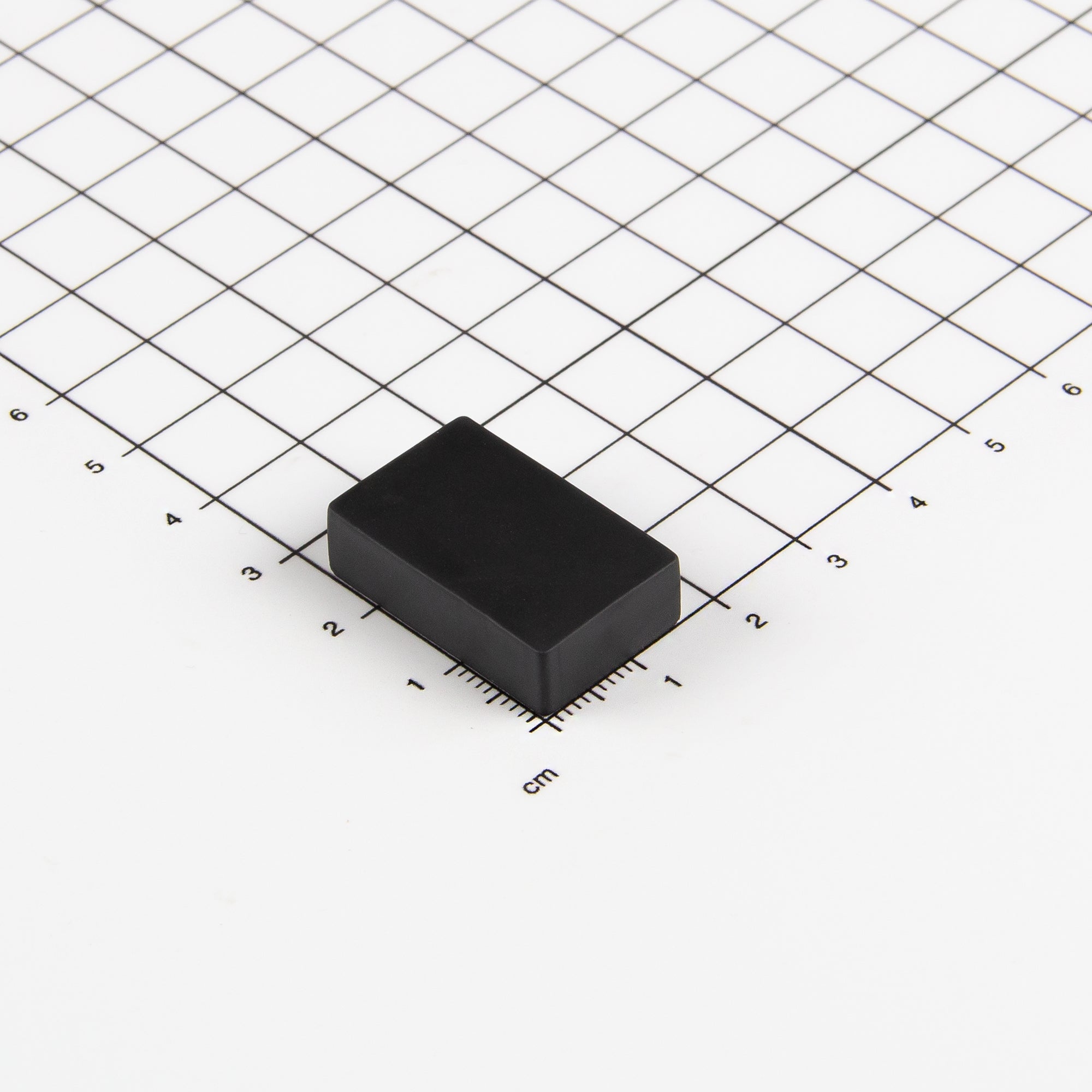 Neodym-Blockmagnet gummiert 24,6x16,4x7,4mm