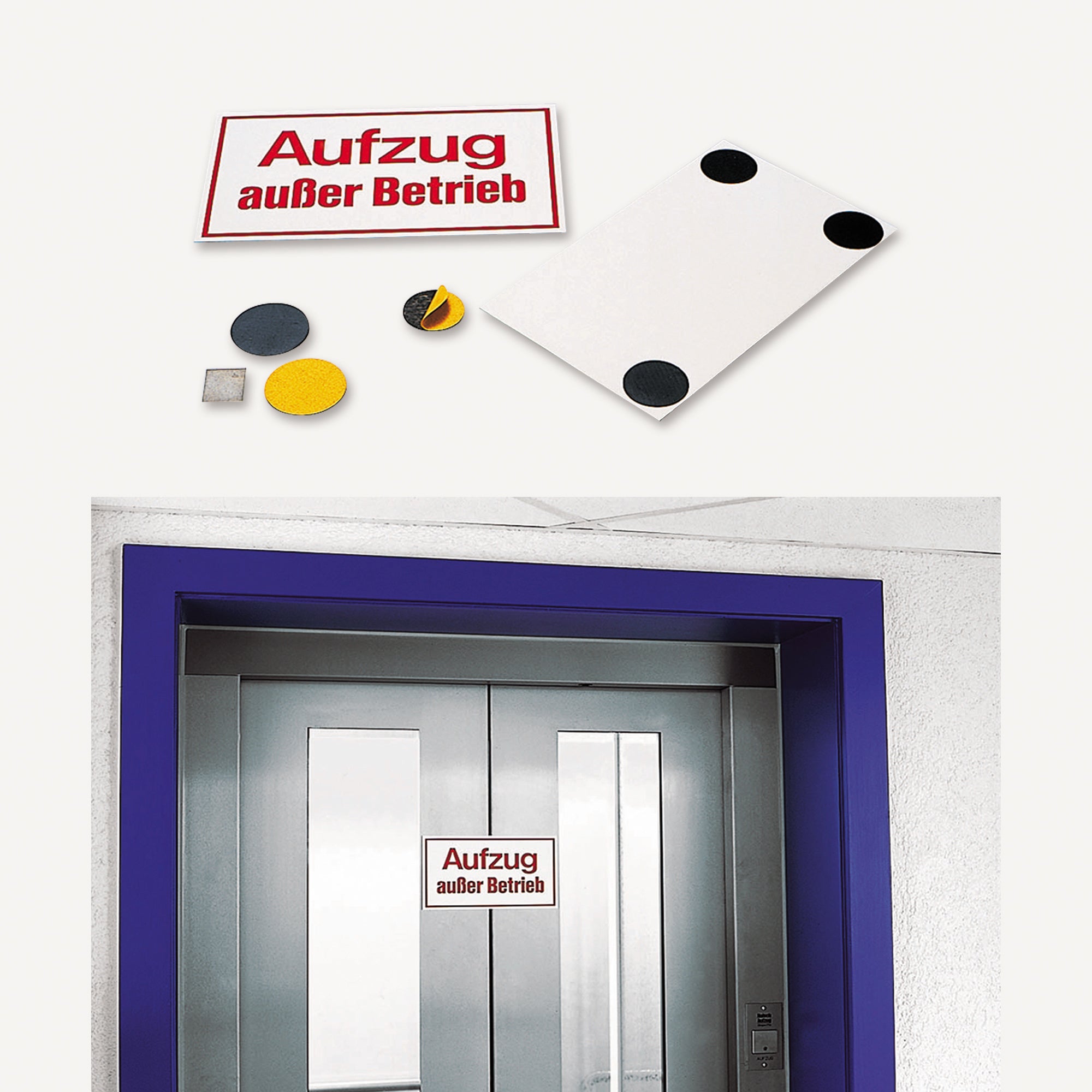 Selbstklebende Magnetfolie 30x30mm Anwendung