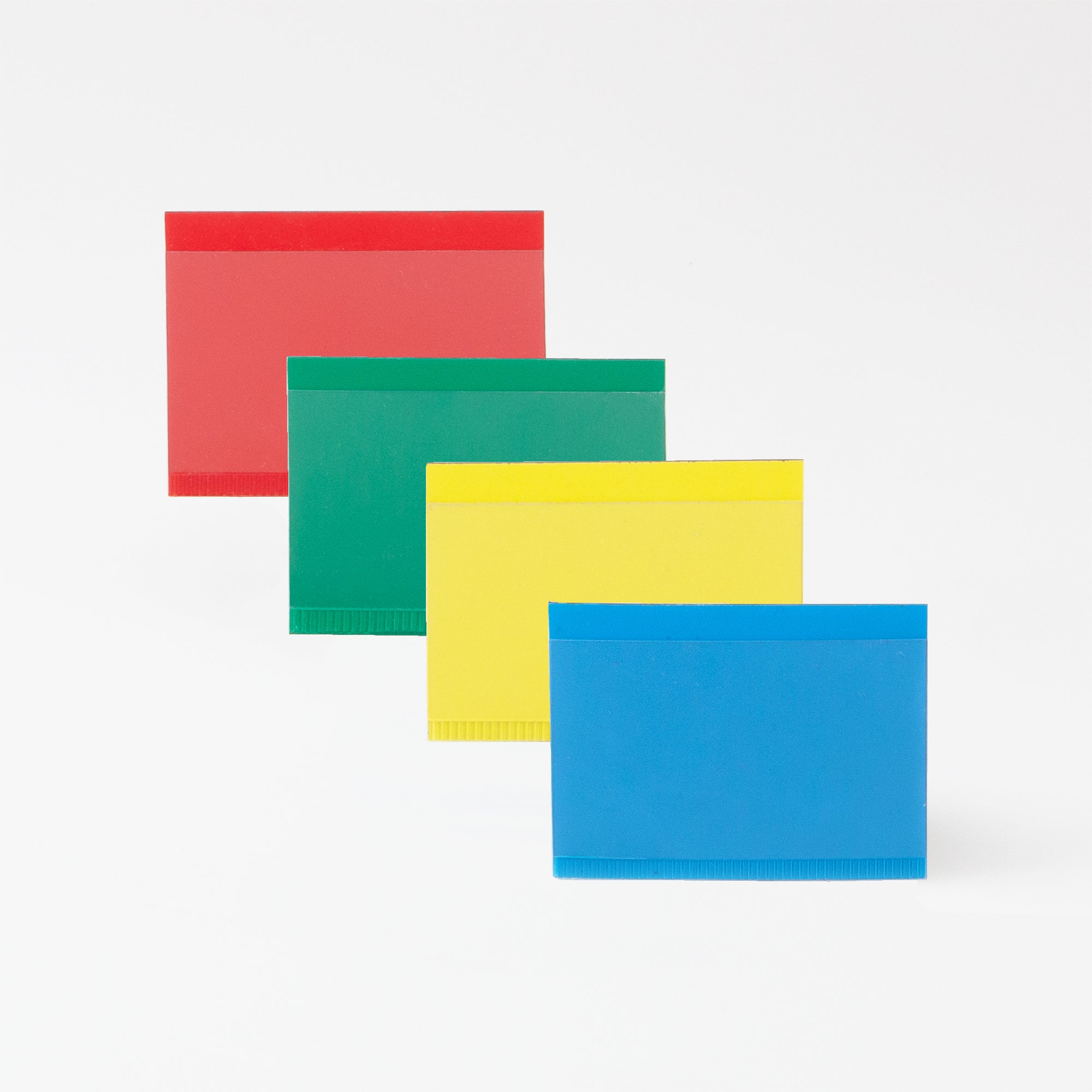 Klarsichtmagnetschild blau 50x30mm 