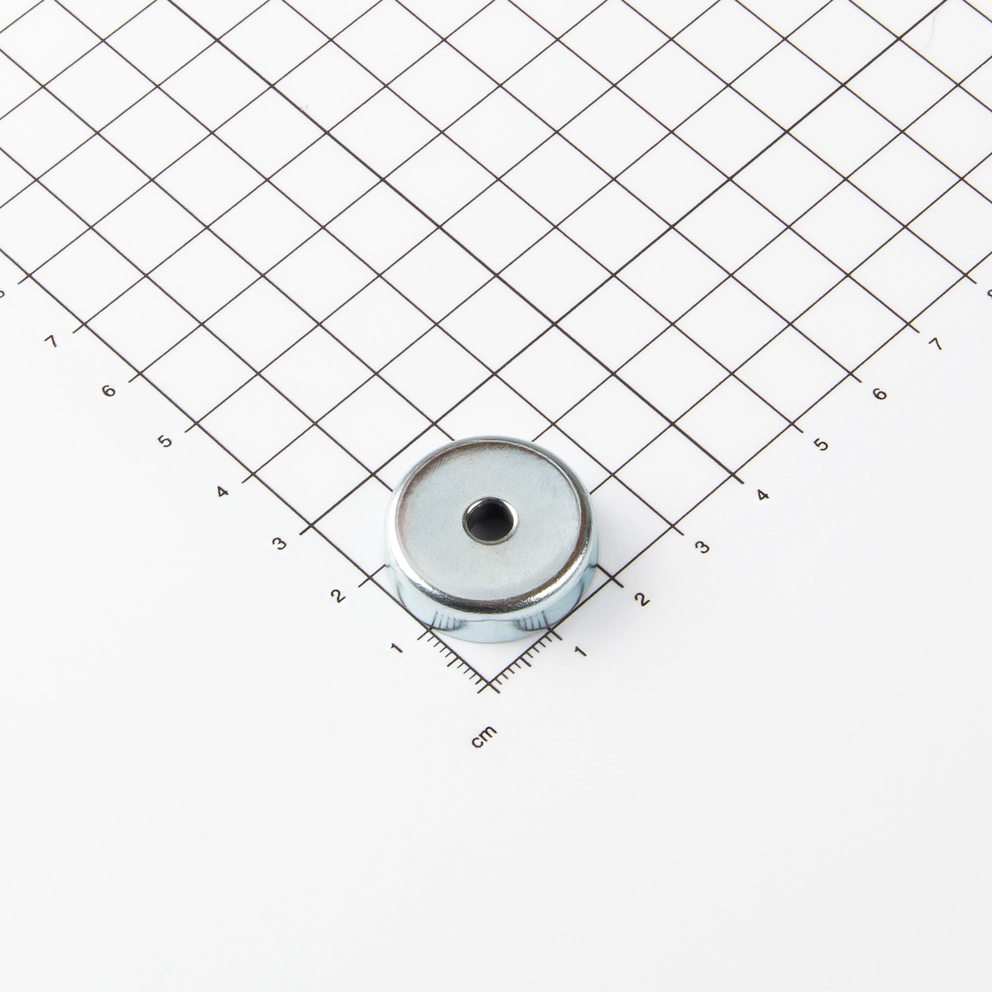 Ferrit Flachgreifer Ø25x7,0mm mit konischer Senkung