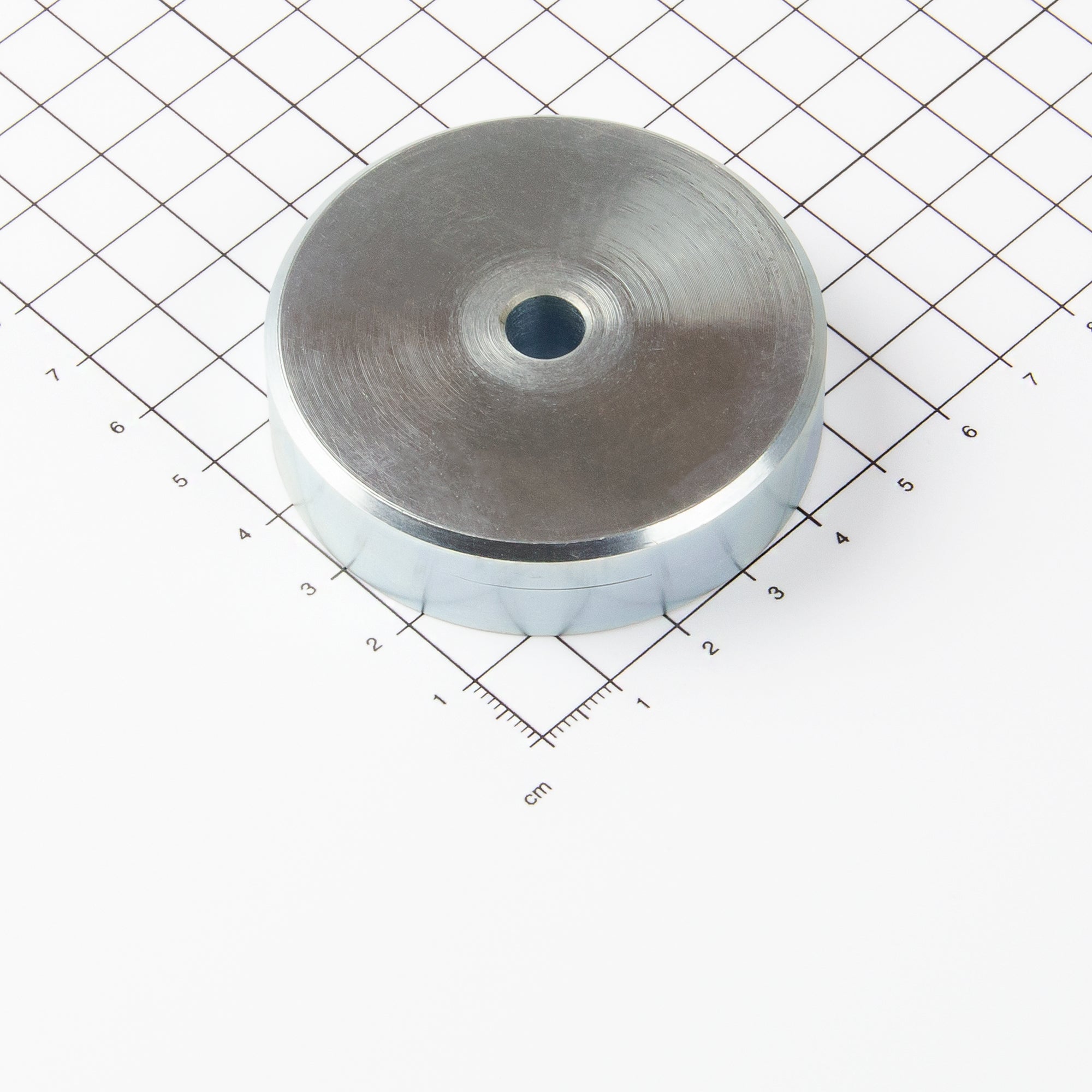 Neodym-Flachgreifer Ø60x15mm mit konischer Senkung