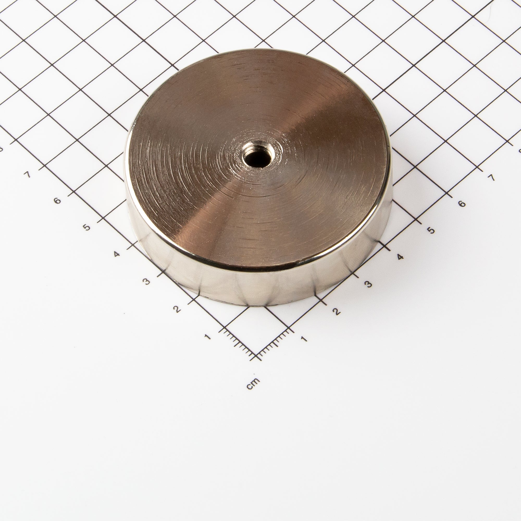 AlNiCo Flachgreifer Ø60x15mm mit konischer Senkung
