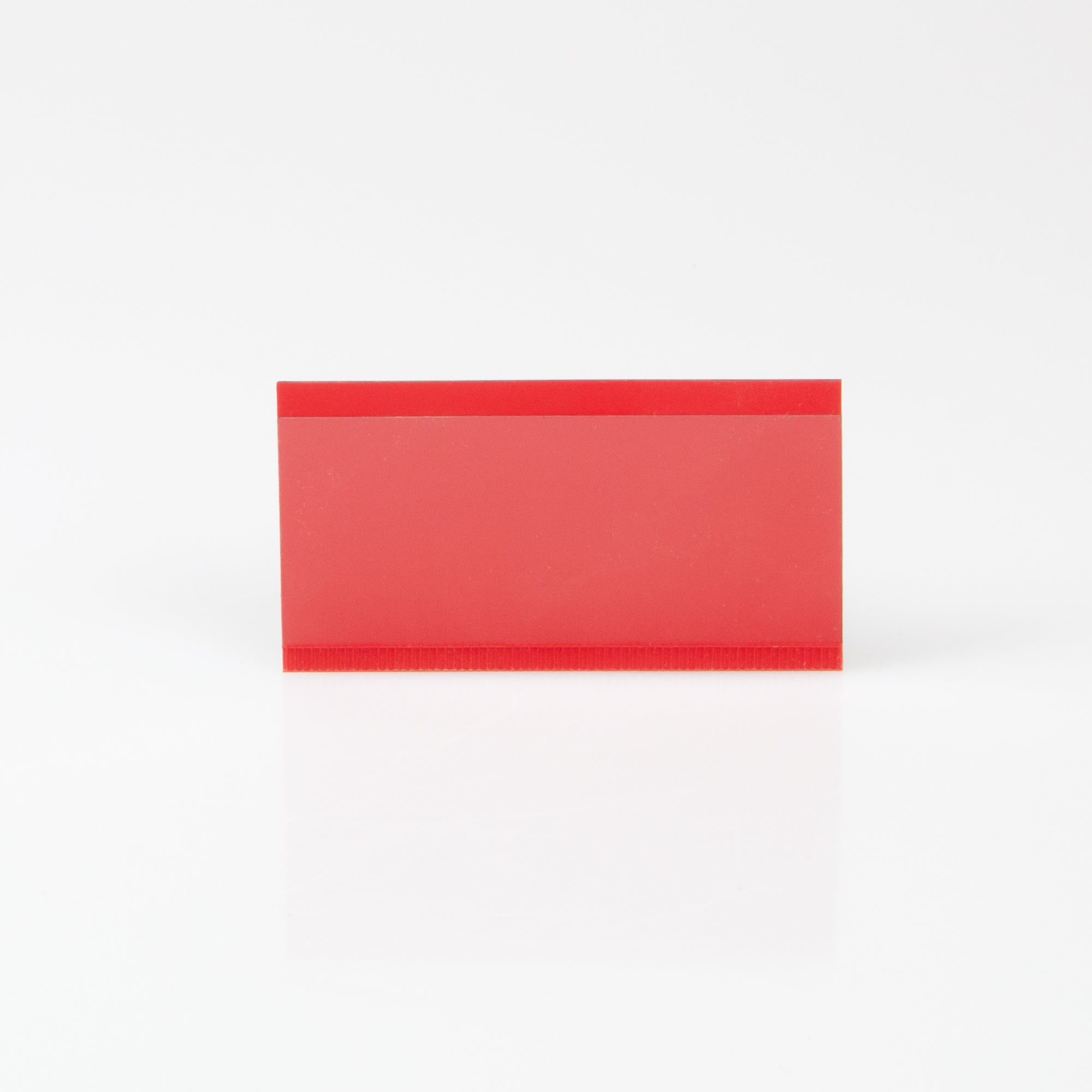 Klarsichtmagnetschild rot 75x30mm 